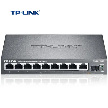 TP-Link 8-port gigabit switch POE Ethernet с 1 пристанище независим Gigabit интернет-SFP switch POE switch (TL-SG1210P)