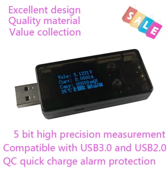 USB 3.0 OLED детектор USB зарядно устройство за д-р волтметър амперметър мощност напрежение ток тестер за батерии метър QC 2.0 3.0