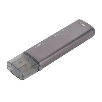 USB 3.0 хъб с 4 порта 300 Mbps Трансфер на Щепсела и да играе USB сплитер от алуминиева сплав, Подходяща за съхранение в PC Карти памет
