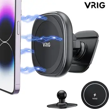 VRIG MG-06 Универсална Магнитна Поставка За Телефон Кола Телефона MagSafe Iphone, Android Скоба За Мобилен Телефон За Закрепване на Таблета