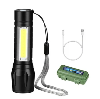 Z30 COB Light Фенерче, акумулаторна батерия за преносим led фенерче, вградена батерия, 3-режимная водоустойчив спасителна лампа