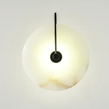 zerouno нов мрамор, с монтиран на стената лампа за стая 16 см 25 см led осветление стена от черно злато, промишлени модерни мраморни стенни аплици, осветителни тела