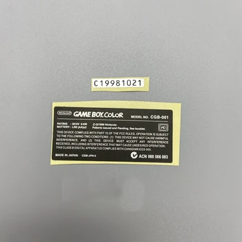 ZUIDID за 20 броя за игралната конзола GBC Нови Етикети на задния панел на замяна за Gameboy Цветен стикер във формата на миди