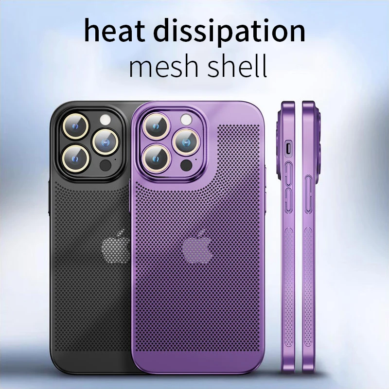 Охлаждащ Кухи Калъф За Телефон iPhone 15 14 13 12 11 Pro Max 13mini 12mini 15Plus XR XS X Покритие Покритие За Отвеждане на Топлината