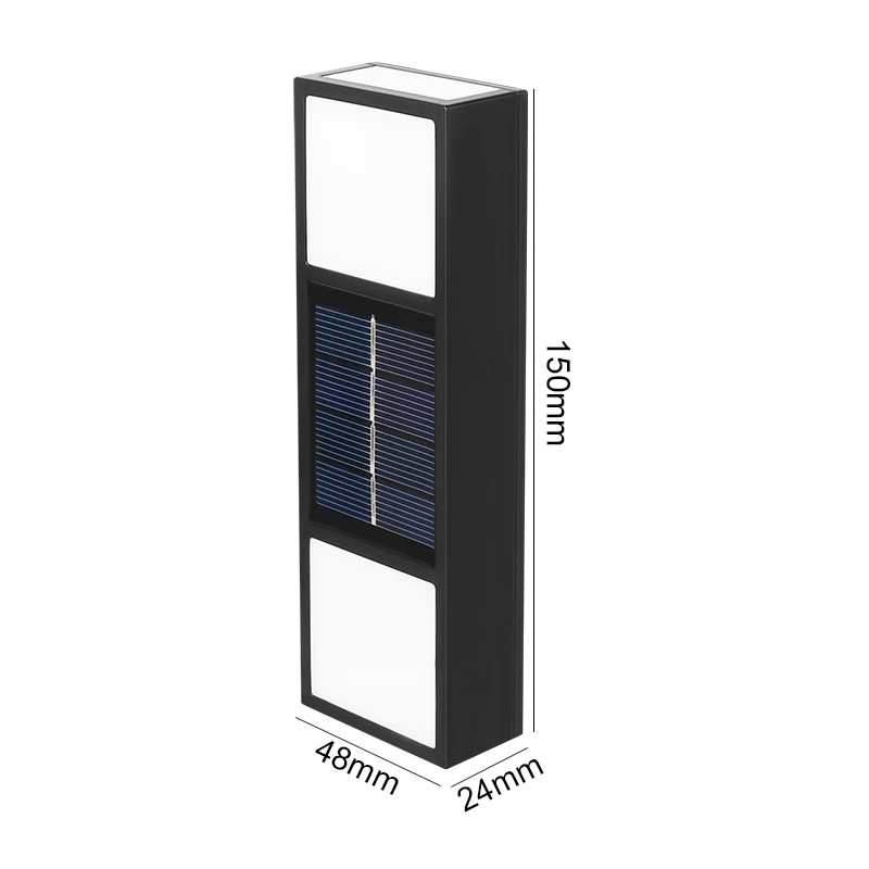 Led слънчев, с монтиран на стената лампа за външно осветление Ip65, водоустойчива акумулаторна батерия на слънчева енергия, с монтиран на стената лампа за големи сгради, декорация на двора