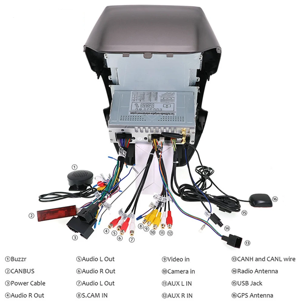 Авто мултимедиен плейър ZJCGO стерео GPS радионавигация 8-ядрен Android 11 Экранный монитор за Ford Ranger T6 2011 ~ 2019