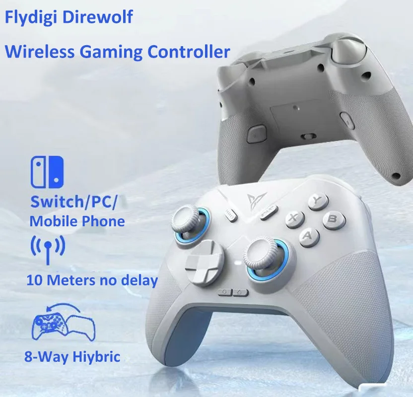 Нов Flydigi Direwolf Мобилен телефон Компютърен Гейминг контролер за Жични/Безжични Bluetooth Джойстик Геймпад Поддържа PC/NS/Android/iOS