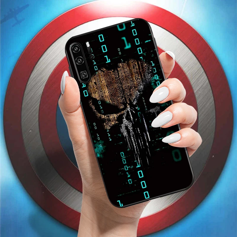 Marvel Punisher Франк Касъл За Huawei P30 P30 Lite P30 Pro Калъф За Телефон Делото Funda Cases Корпуса Течен Силиций Мек Калъф от TPU