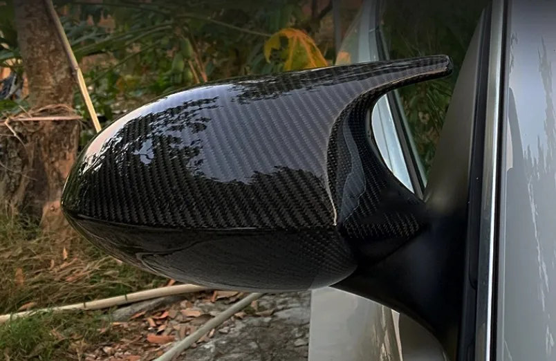 ABS Гланц Черни Капаци Огледала за обратно виждане За BMW Серия 3 E90 E91 05-07 и E90 E92 06-09 Замяна на Кутията E81 E82 E87 E88 pre-ИРТ