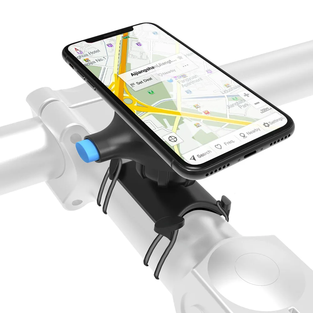 SPORTLINK Универсален държач за велосипеди телефон за iPhone 13 12 11 Pro, мобилен телефон, с регулируема подкрепа, скоба за закрепване на велосипеда GPS