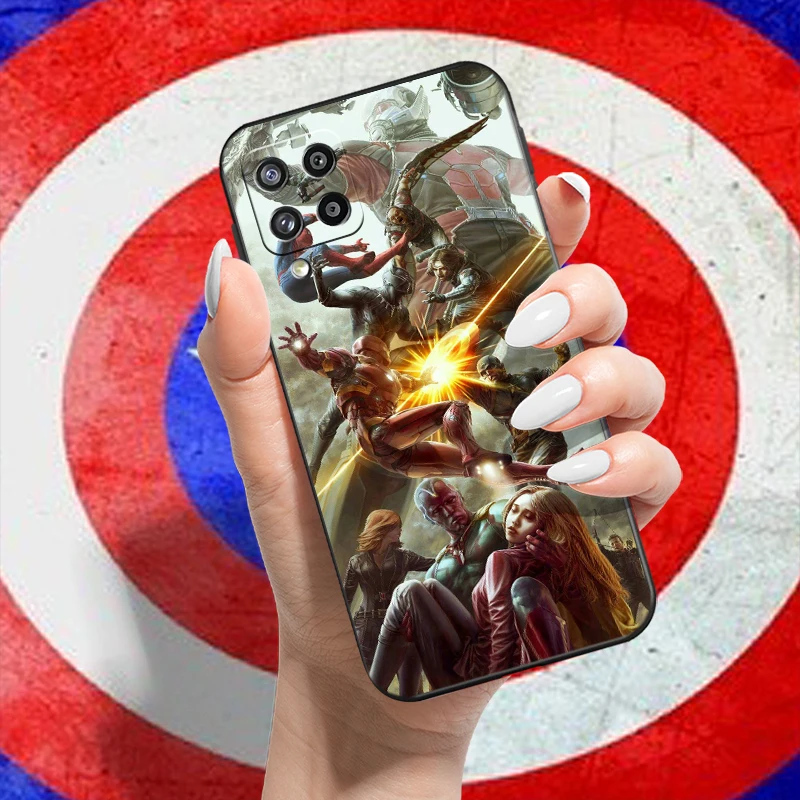 Калъф Marvel Отмъстителите За Samsung Galaxy A42 5G Калъф За Телефон Carcasa TPU устойчив на удари Мек Калъф Funda Пълна Защита