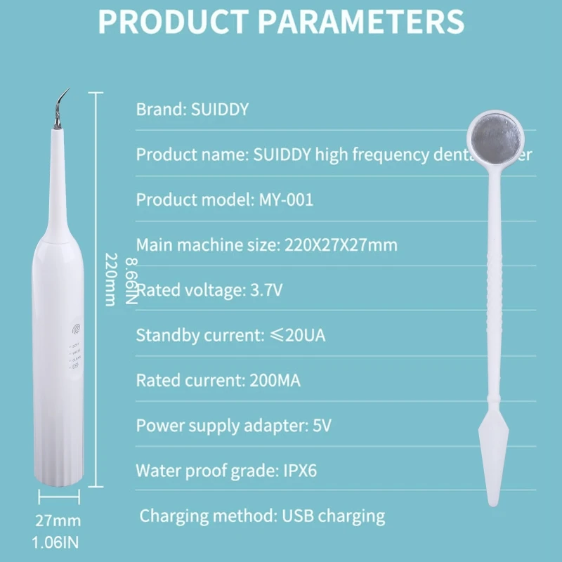2 в 1, електрическо звуково средство за премахване на зъбен камък с четка за зъби за глави за зъби