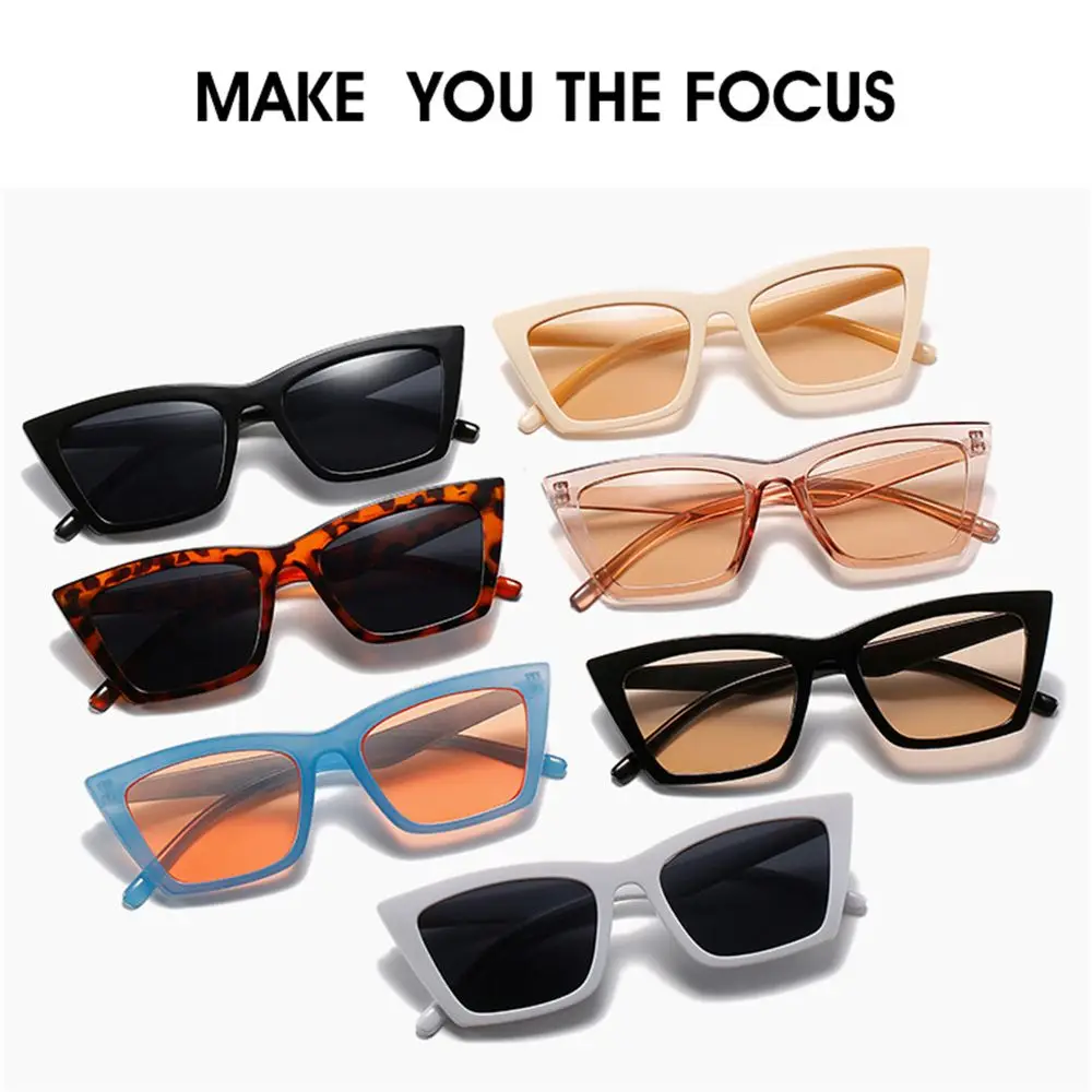 Ретро Ins Популярни Реколта Модни Слънчеви Очила с UV400 Квадратни Слънчеви Очила Нюанси на Женските Точки