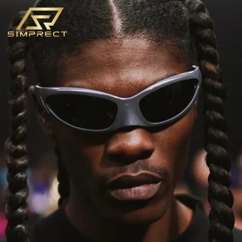 SIMPRECT steampunk Y2K Слънчеви Очила дамски 2023 Луксозни Маркови дизайнерски Слънчеви Очила с защита от uv Мъжки ретро Реколта нюанси за жени