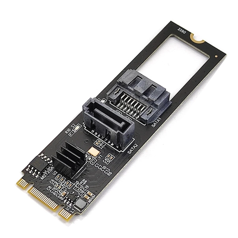 Адаптер M2 2 порта 3,0 за M. 2 NVME PCIe за ключ за M или B SSD 6 GB Direct доставка
