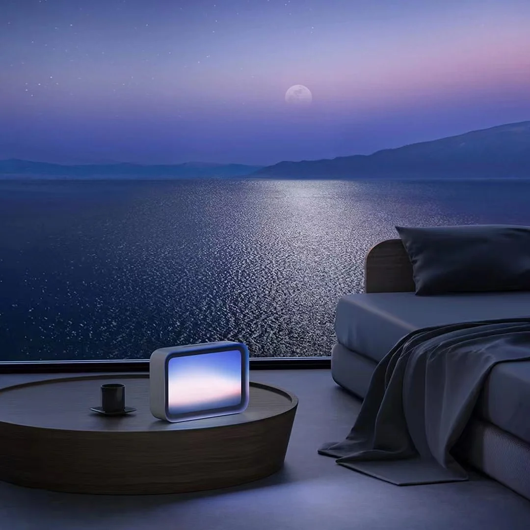 Xiaomi Mijia Sleep Wake Up Light Динамична естествена сцена Помага при безсъние Успокояваща нощна лампа за релаксация Работа с приложението Mihome Спалня