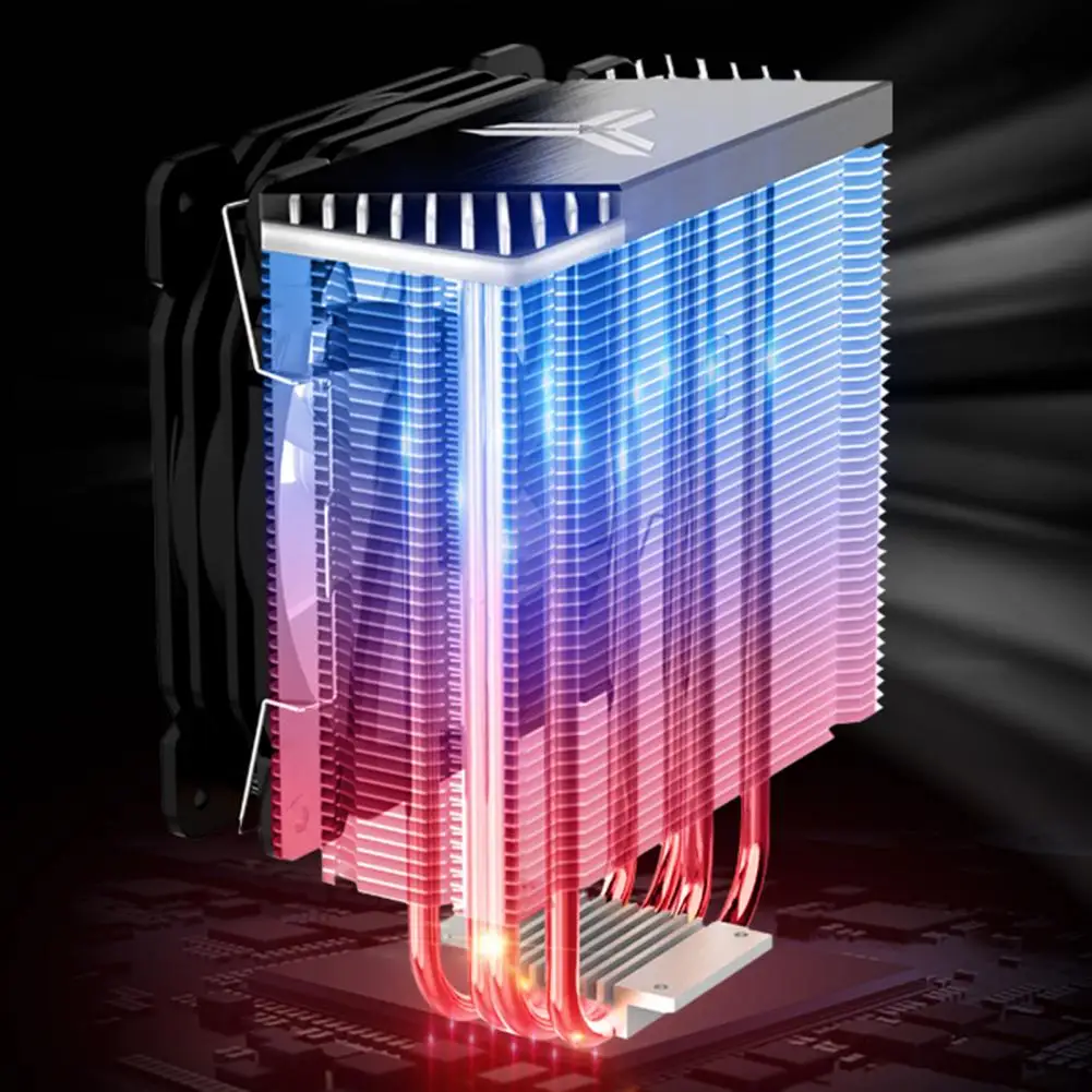 Jonsbo PC Компютър Ултра Безшумен led на Вентилатора за Охлаждане на Радиатора CR1200 2 Топлинни Тръби Кула Процесора Охладител RGB 3Pin Вентилатори за Охлаждане на Радиатора