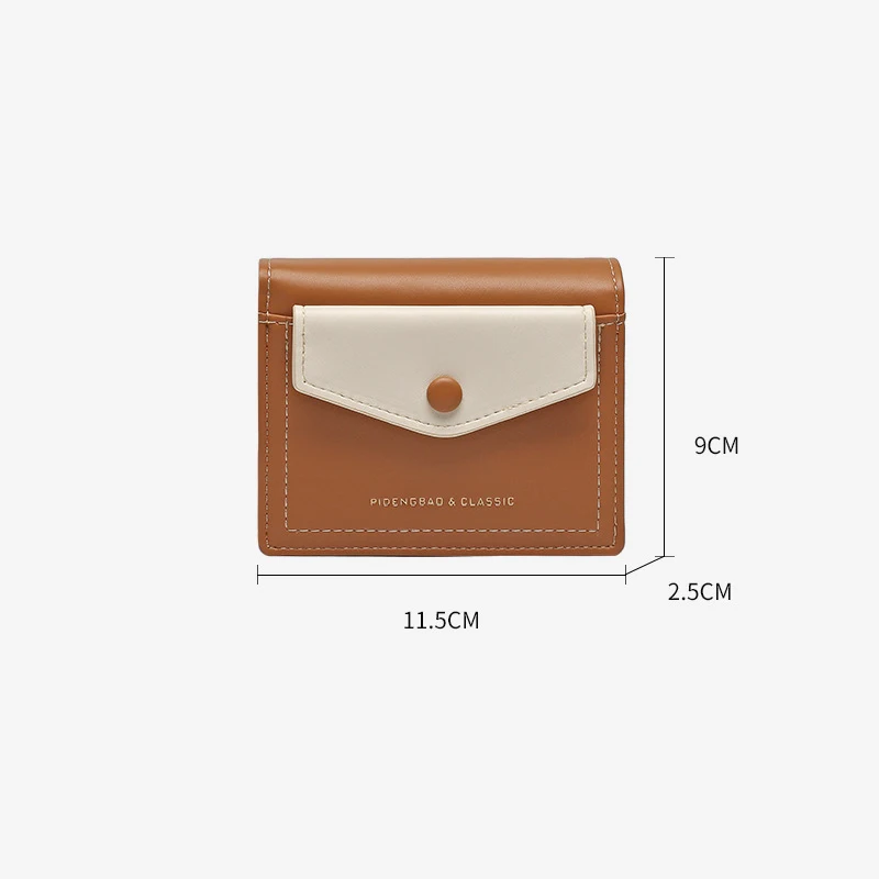 Модерен нов женски мини чантата си, държач за карти, портфейл, чанта за монети, държач за карти, кратък чантата, чантата е от изкуствена кожа, чанта за дреболии