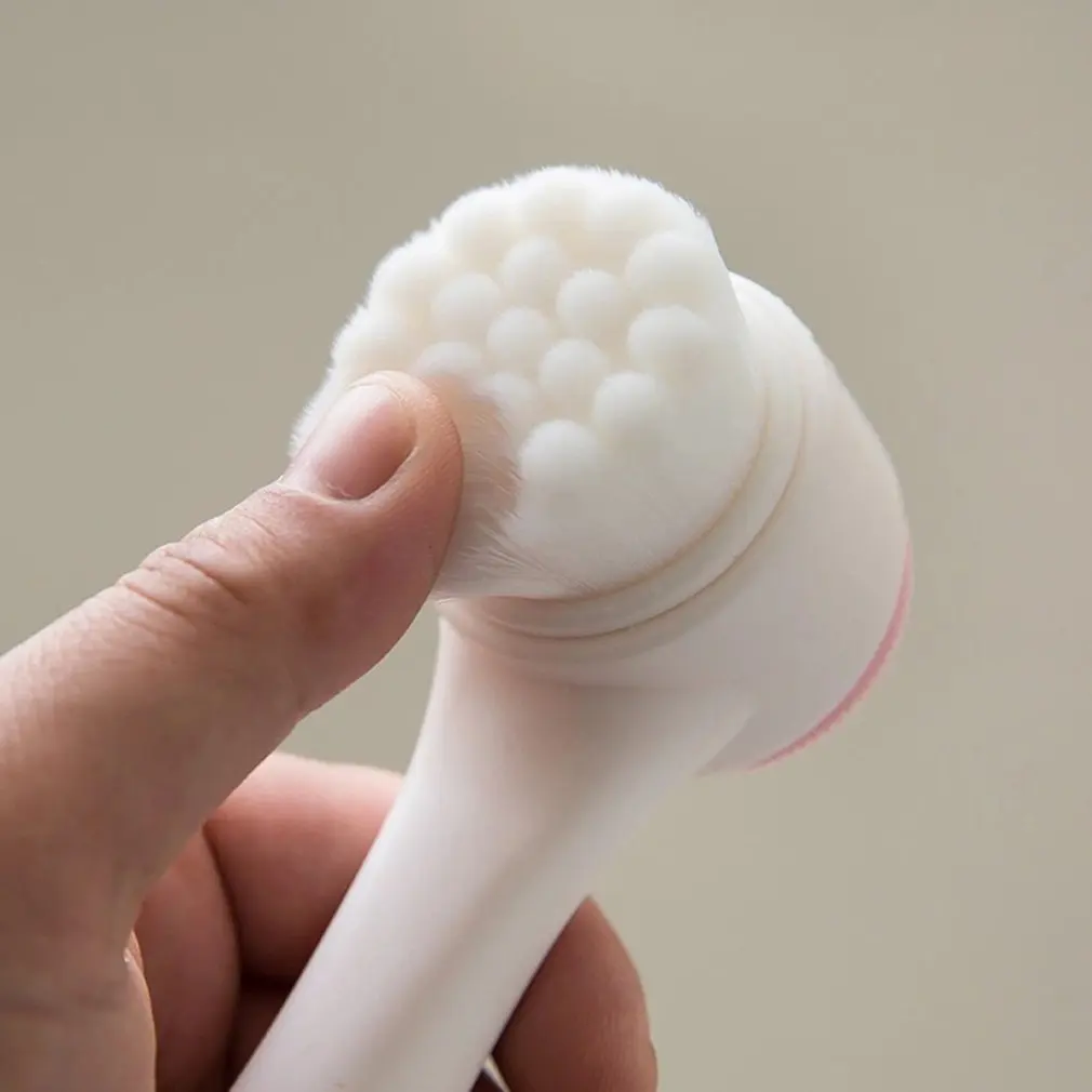 Двустранно силикон почистващо средство за лице, четка за миене, Меко волокнистое средство за измиване на лицето, средство за грижа за кожата