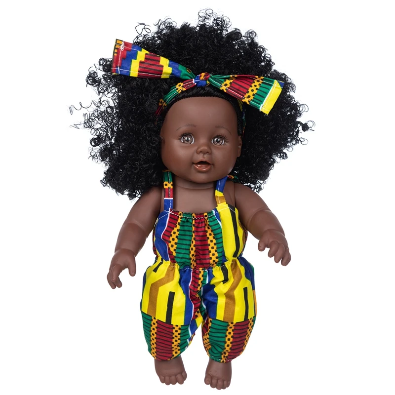 Модерен гащеризон за малки африкански кукли Pop Reborn Silico Bathrobre Vny 30 см Born Poupee Boneca, детска мека играчка за момичета
