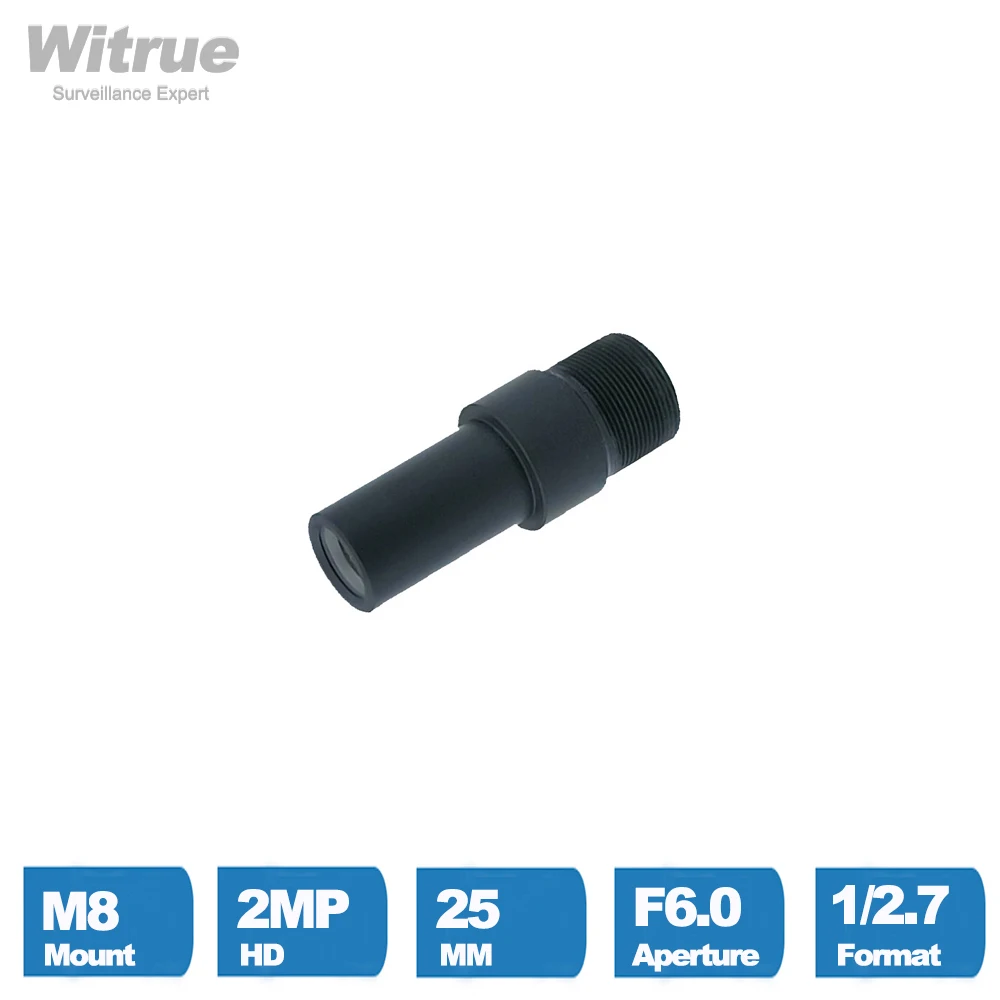 Обектив Witrue M8 ВИДЕОНАБЛЮДЕНИЕ с дълга бленда 25 мм F6.0 формат 1/2.7