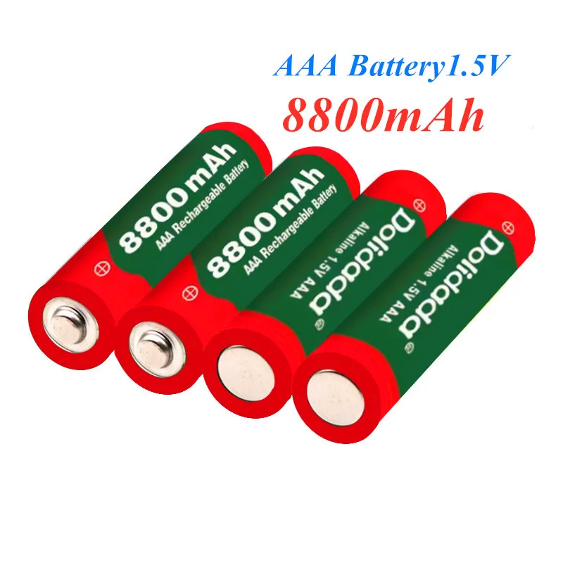Batterie alcaline AAA rechargeable 100% 8800 mAh V pour télécommande, jouet léger, livraison gratuite, nouveauté 1.5