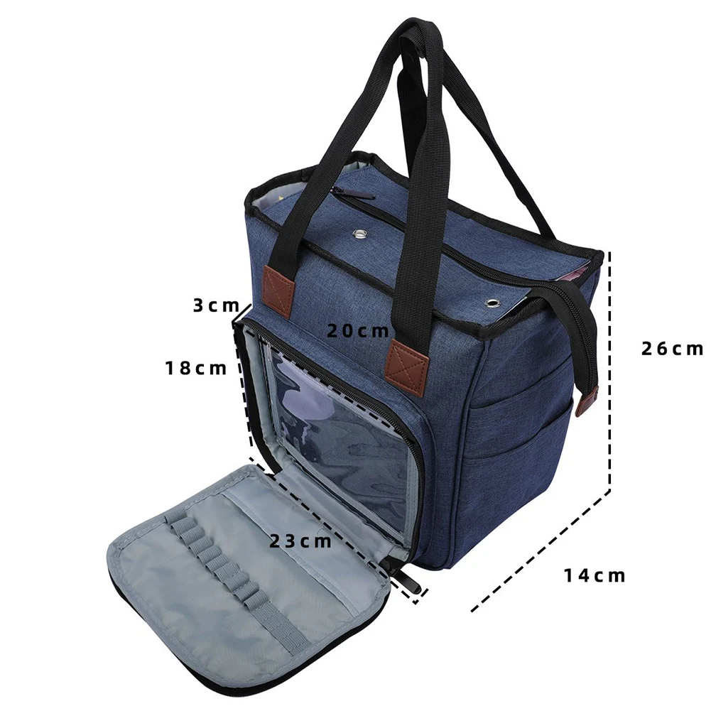Преносима чанта за плетене, чанта за съхранение на инструменти за плетене на една кука, калъф