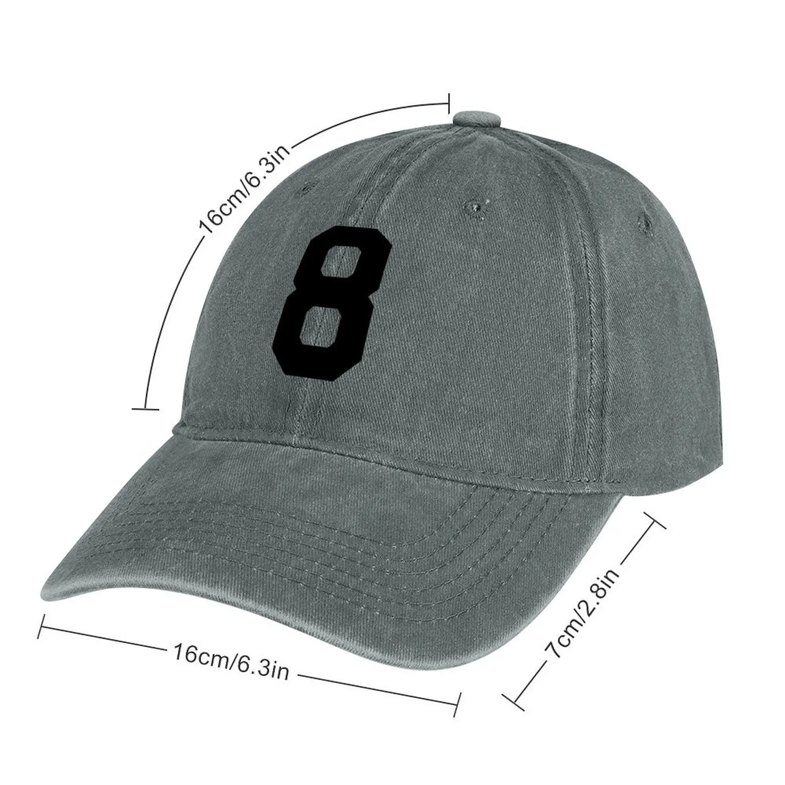 Номер 8, черната осмица, Спортен номер 8 Ковбойская шапката на Хип-хоп Рибарски шапки супени шапки Шапки мъжки женски