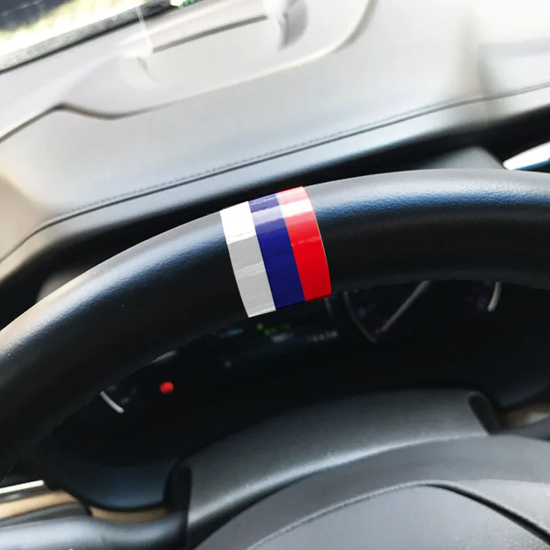 Автомобилна Стикер Русия, Германия, Италия Френски Национален Флаг Стикер Песонализированная 7,5/15 см*100cm Vinyl Стикер За Тяло Етикети За Полагане на автомобили