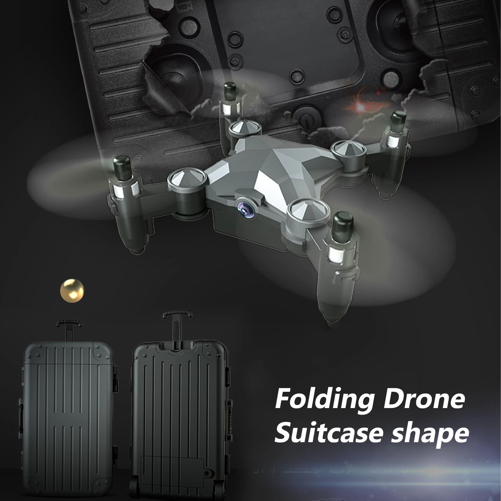 Играчки-на безпилотни летателни апарати за квадрокоптера с графити, мини багажното дрон, Wifi FPV-безпилотен самолет с дистанционно управление, HD-камера, сгъваем джоб, за да се върнете един клик