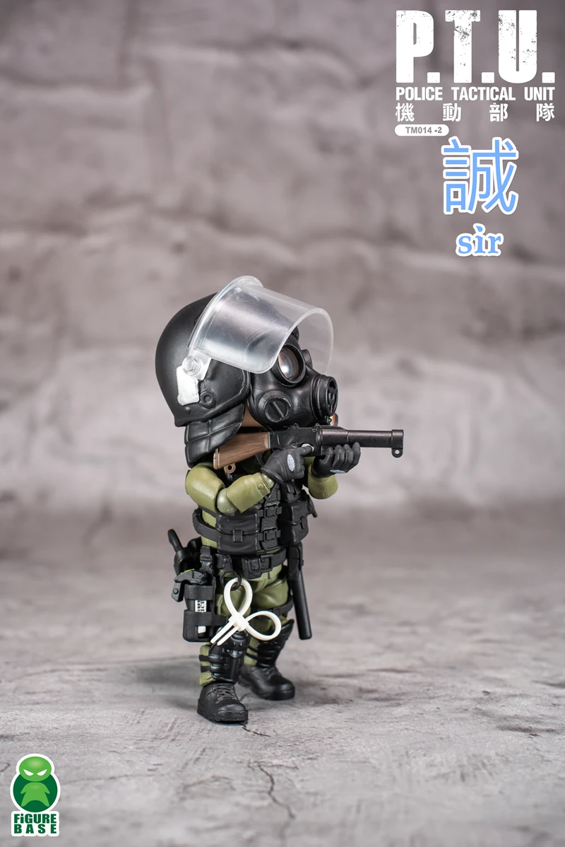 TM014 Оригинален 12,5 см Мини-Войник от Китайската Тактическо подразделение на специалните сили PTU Юни/Искрен/Ен/Yi СЪР Главата на Тялото Оръжие Фигурка