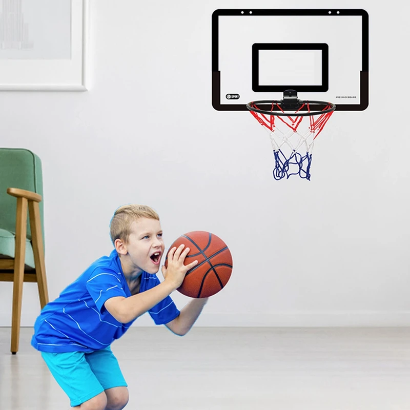 Забавен преносим комплект играчки за мини-баскетболна пръстени, баскетбол обръч, детски играчки за деца и възрастни