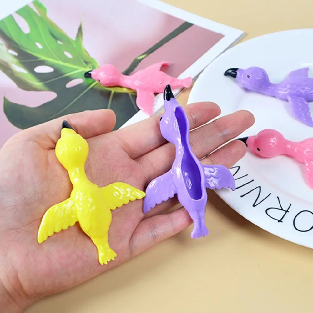 6 бр. играчки за облекчаване на стреса, безопасни играчки-снаряди, подробни детски играчки във формата на фламинго, детски подарък