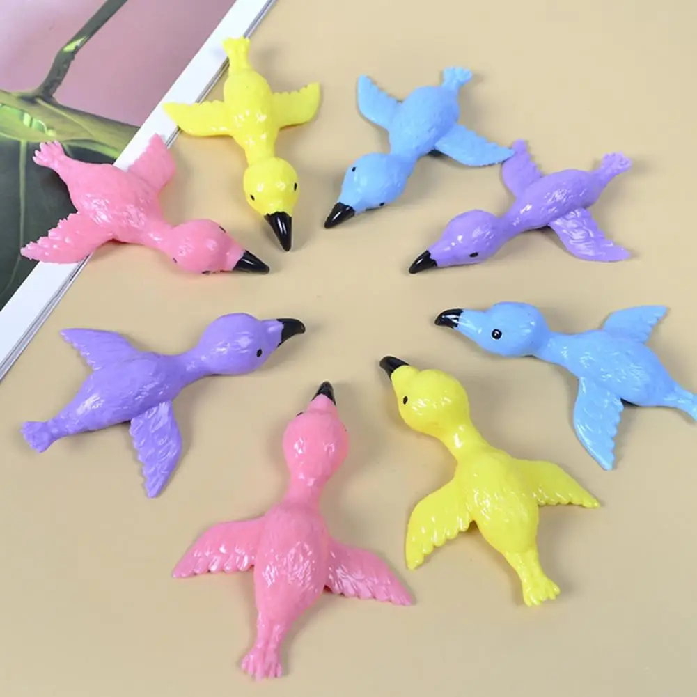 6 бр. играчки за облекчаване на стреса, безопасни играчки-снаряди, подробни детски играчки във формата на фламинго, детски подарък