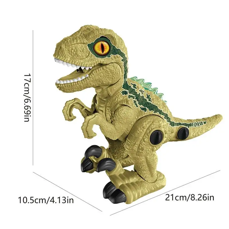 Електрически играчки-динозаври, прогулочный реактивен свят на динозаврите с led подсветка и реалистични звуци, пръскане на вода, детска играчка-динозавър, подарък за рожден ден за деца