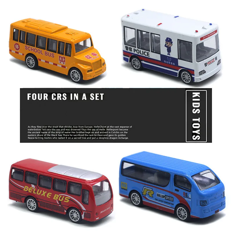 Колекция от модели мини-автобуси от сплав 1: 60, играчки за имитация на високоскоростни влакове, подарък играчка в оригинални опаковки, търговия на едро