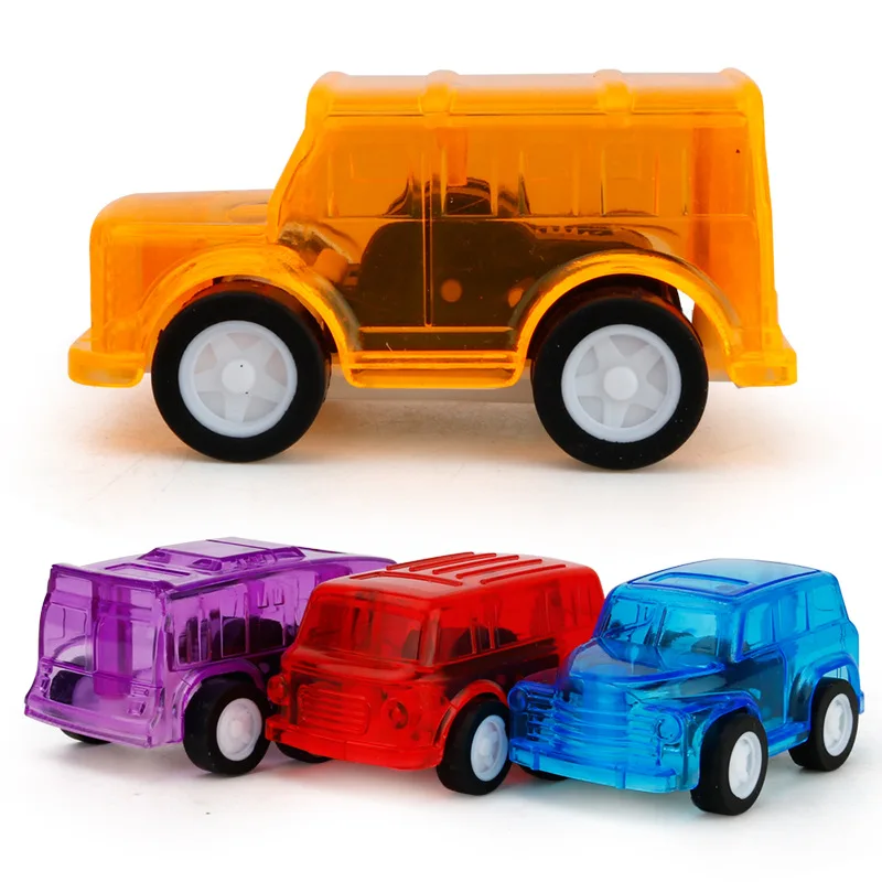 Детска играчка за парти по случай рождения ден, 5 секунди за чертеж на разстояние назад, мини-инерционная прозрачен Модел на колата, играчка за момче или Момиче, малък подарък p223