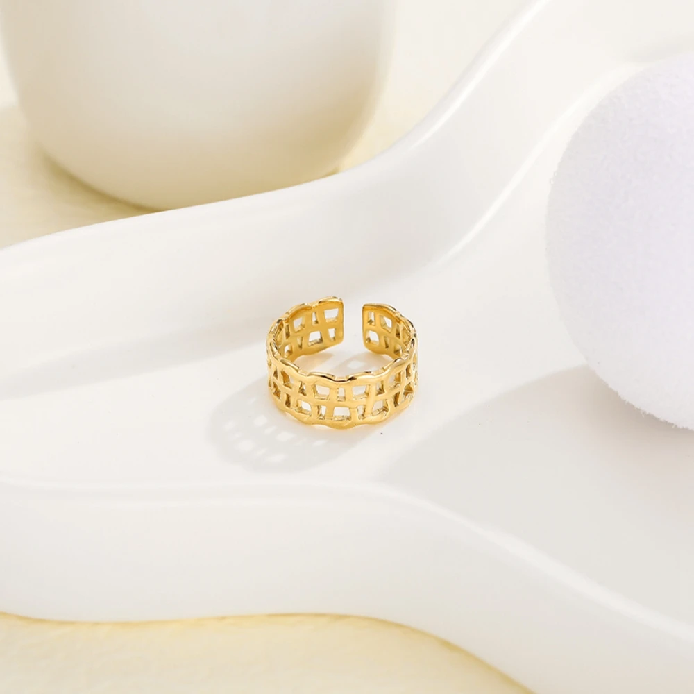 ДИВИ и СВОБОДНИ пънк-пръстени от неръждаема Стомана с неправилна форма, Кухи Широки пръстени, Бельо Модерен пръстен върху Показалеца си, ретро Бижута