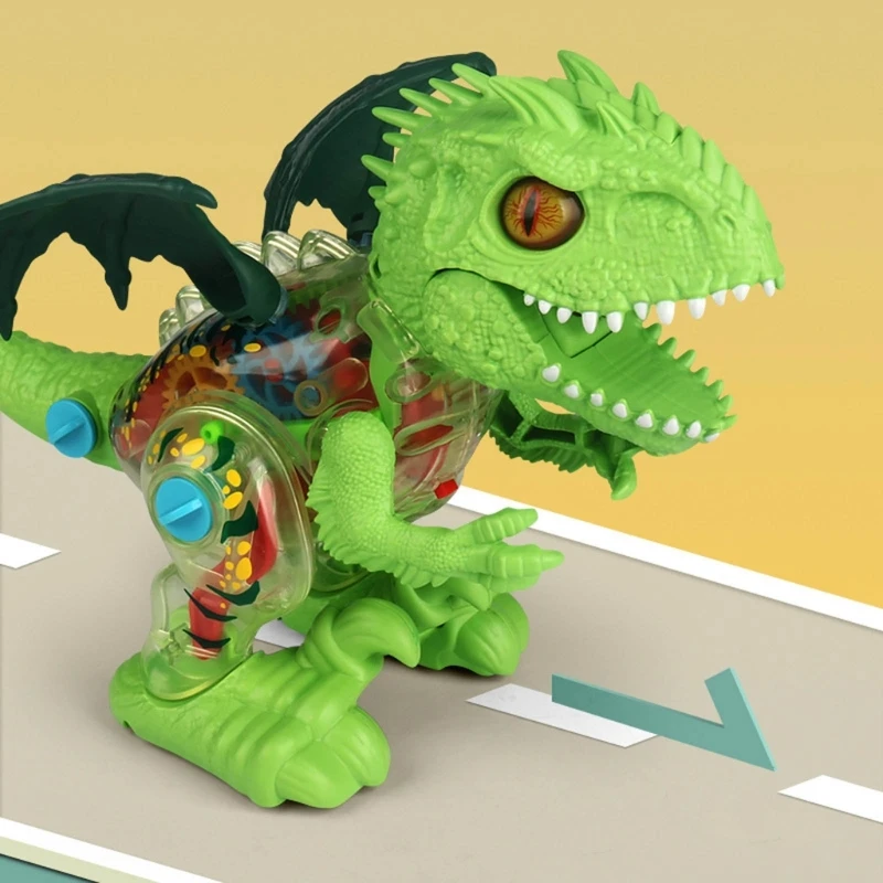 Динозавър F1CB, Ходячая играчка-Динозавър, с Лек Ревущим звук, робот за пръскане мъгла