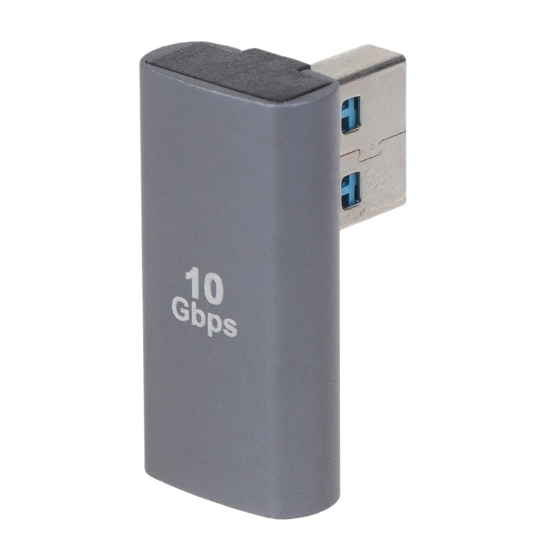 Адаптер USB A от мъжа към жената 90 градуса USB3.0 към конектора USB кабел