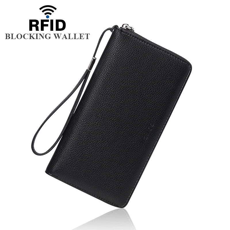Жена дълъг портфейл в стил RFID, по-голямата голям дамска чанта с цип, в чантата е от изкуствена кожа, Гуанджоу