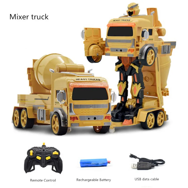 Играчка робот-багер с дистанционно управление, Радио-управляеми коли, Робот Трансформатор с докосване, Спортен багер, Дрейфующая модел