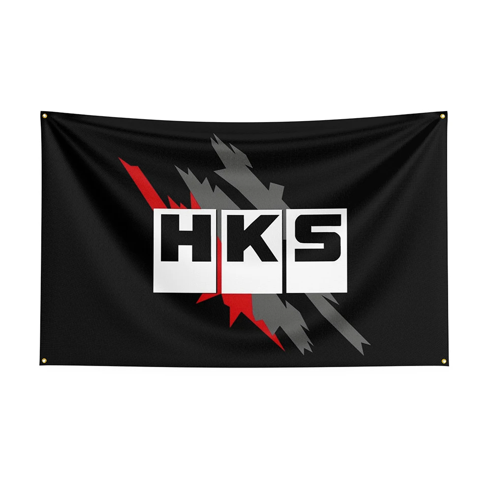 90x150 см Флаг HKS, Банер за Състезателен автомобил с принтом от полиестер -ft Flag Декор, Банер За Украса на хартата, Банер с Флага