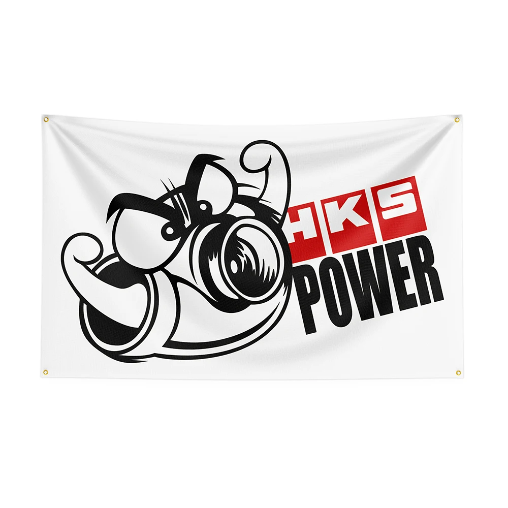 90x150 см Флаг HKS, Банер за Състезателен автомобил с принтом от полиестер -ft Flag Декор, Банер За Украса на хартата, Банер с Флага
