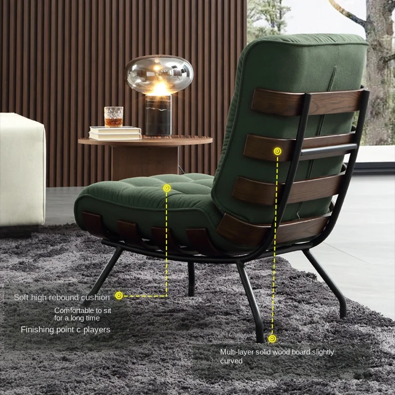 Wyj прост мъжки диван за дома, хол и ресторантьорство, стол за почивка, сложен, модерен единична стол
