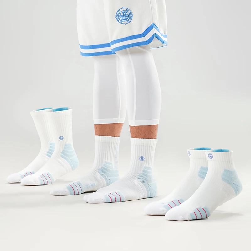 Баскетболни чорапи мъжки военни баскетболни чорапи с дълги ръкави, баскетболни чорапи с висока горна част от кърпи