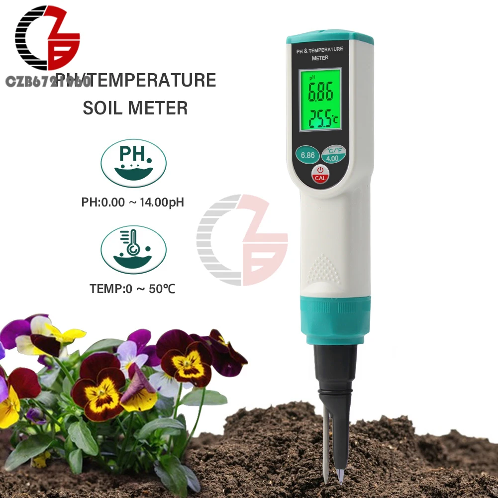 Професионален тестер за Ph на почвата 2 В 1, PH тестер Градински цветя с Blacklight, тестер влажност и киселинност за градинарство, отглеждане на растения