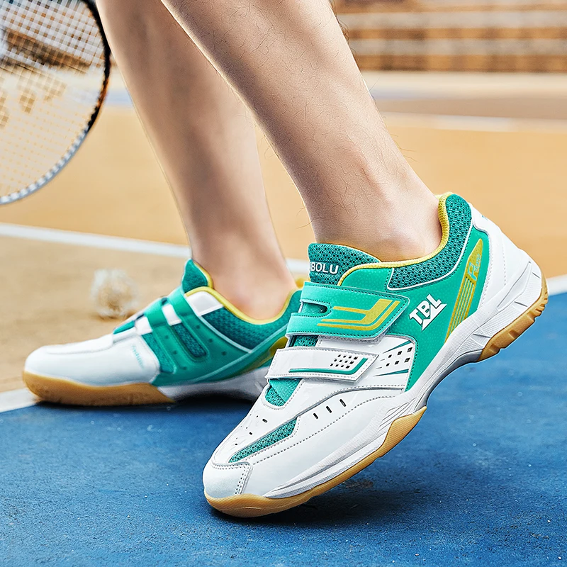 Нови обувки за бадминтон, мъжки и дамски, голям размер 36-46, професионално облекло за бадминтон, женски тенис маратонки, лека обувки за волейбол