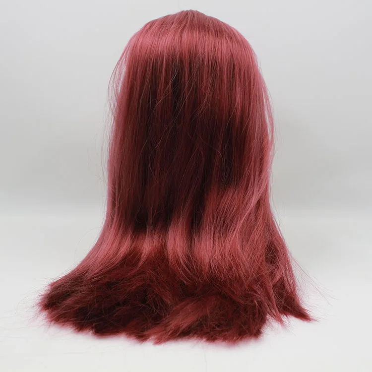 Безплатна доставка голи кукли blyth, червена дълга коса на тялото