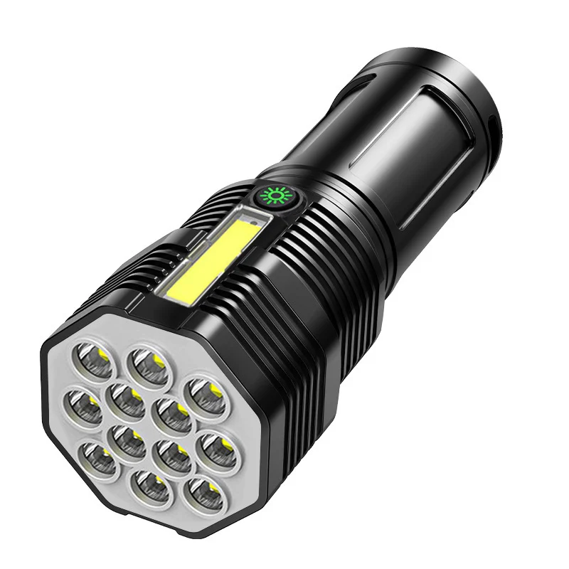 Силен Мощен фенер, тактически фенер, която се презарежда чрез USB, 4 режима, водоустойчива лампа, ултра Ярък фенер, къмпинг, Риболов